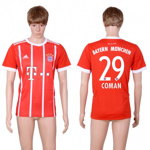 2017 18 Bayern Munich 29 COMAN Home Women Soccer Jersey