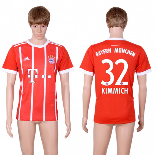 2017 18 Bayern Munich 32 KIMMICH Home Women Soccer Jersey