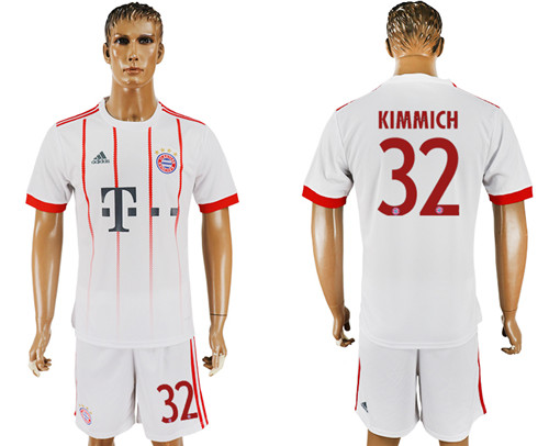 2017 18 Bayern Munich 32 KIMMICH UEFA Champions League Away Soccer Jersey