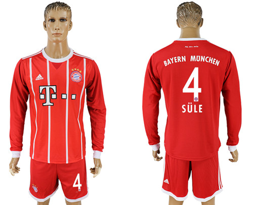 2017 18 Bayern Munich 4 SULE Home Thailand Soccer Jersey