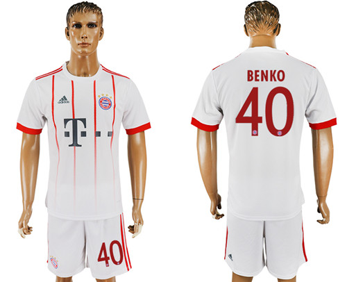 2017 18 Bayern Munich 40 BENKO UEFA Champions League Away Soccer Jersey