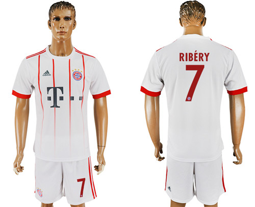 2017 18 Bayern Munich 7 RIBERY UEFA Champions League Away Soccer Jersey