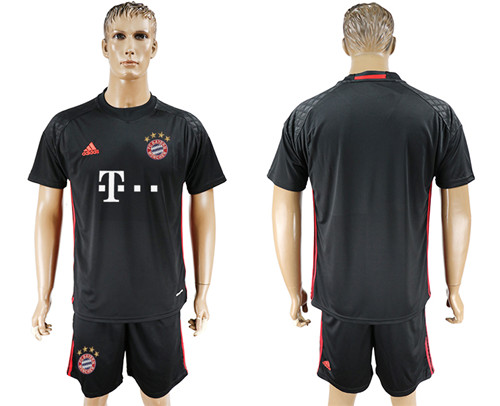 2017 18 Bayern Munich Black Goalkeeper Soccer Jersey