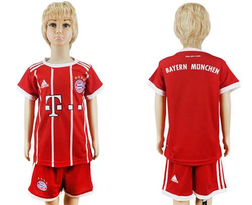 2017 18 Bayern Munich Home Youth Soccer Jersey