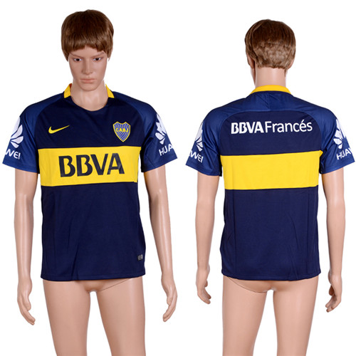 2017 18 Boca Juniors Home Thailand Soccer Jersey