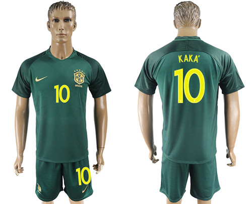 2017 18 Brazil 10 KAKA Away Soccer Jersey