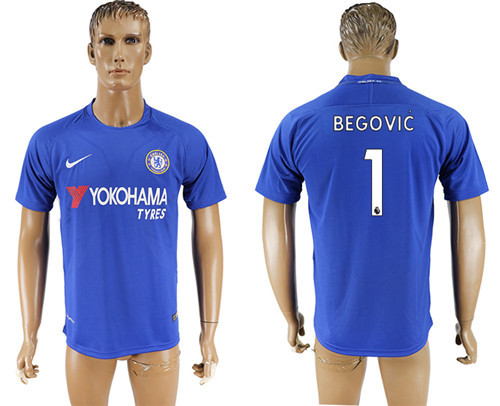 2017 18 Chelsea 1 BEGOVIC Home Thailand Soccer Jersey