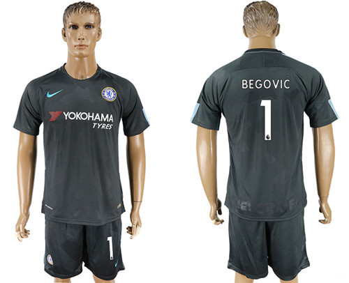 2017 18 Chelsea 1 BEGOVIC Third Away Soccer Jersey