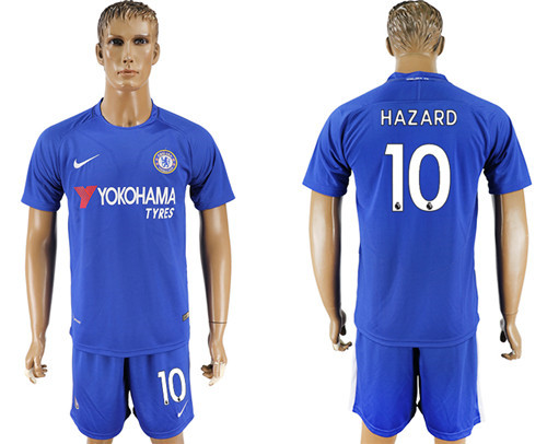 2017 18 Chelsea 10 HAZARD Home Soccer Jersey