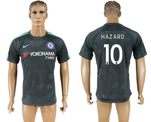 2017 18 Chelsea 10 HAZARD Third Away Thailand Soccer Jersey