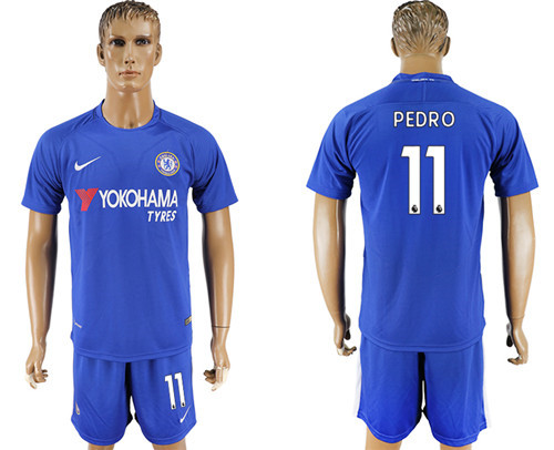 2017 18 Chelsea 11 PEDRO Home Soccer Jersey