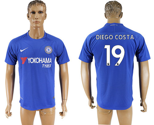 2017 18 Chelsea 19 DIEGO COSTA Home Thailand Soccer Jersey