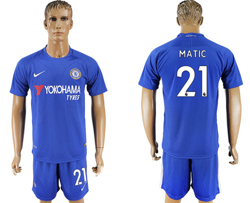 2017 18 Chelsea 21 MATIC Home Soccer Jersey