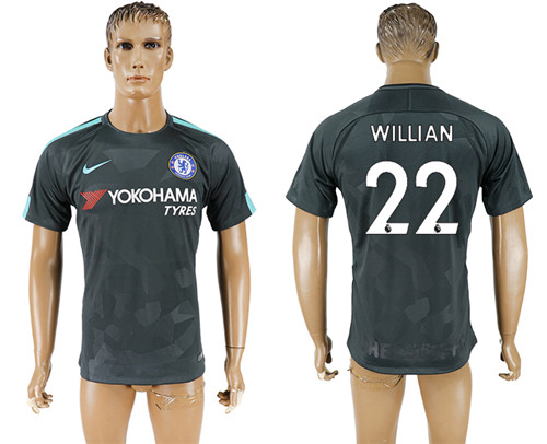 2017 18 Chelsea 22 WILLIAN Third Away Thailand Soccer Jersey