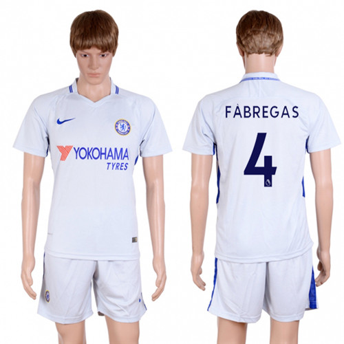 2017 18 Chelsea 4 FABREGAS Away Soccer Jersey