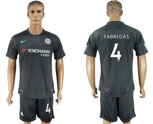 2017 18 Chelsea 4 FABREGAS Third Away Soccer Jersey