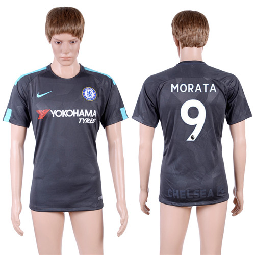 2017 18 Chelsea 9 MORATA Third Away Thailand Soccer Jersey