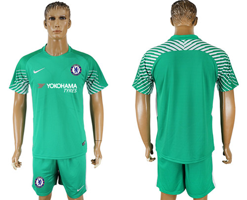 2017 18 Chelsea Green Goalkeeper Soccer Jersey