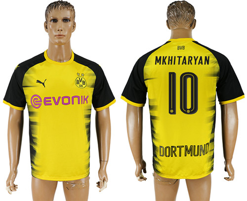 2017 18 Dortmund 10 MKHITARYAN International Thailand Soccer Jersey