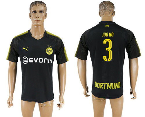 2017 18 Dortmund 3 JOO HO Away Thailand Soccer Jersey