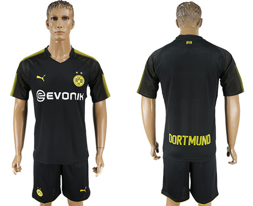 2017 18 Dortmund Away Soccer Jersey