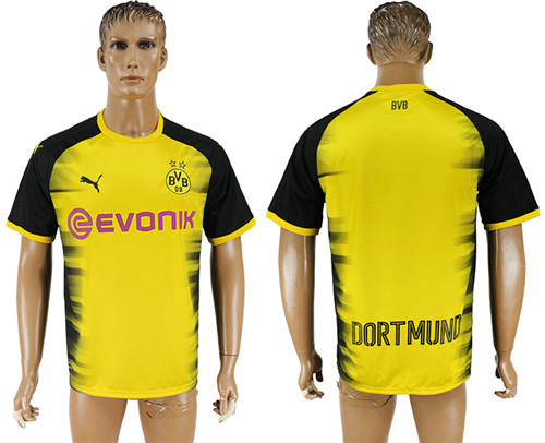 2017 18 Dortmund International Thailand Soccer Jersey