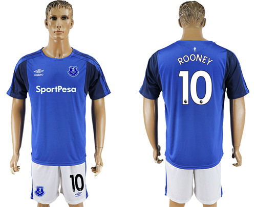 2017 18 Everton FC 10 ROONEY Home Soccer Jersey