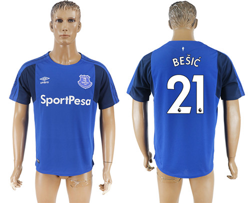2017 18 Everton FC 21 BESIC Home Thailand Soccer Jersey
