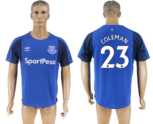 2017 18 Everton FC 23 COLEMAN Home Thailand Soccer Jersey