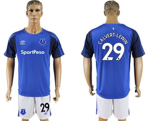 2017 18 Everton FC 29 CALVERT LEWIN Home Soccer Jersey