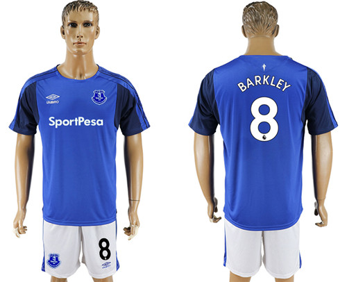 2017 18 Everton FC 8 BARKLEY Home Soccer Jersey