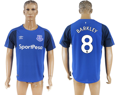 2017 18 Everton FC 8 BARKLEY Home Thailand Soccer Jersey