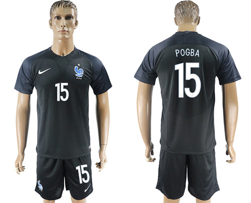 2017 18 France 15 POGBA Third Away Soccer Jersey