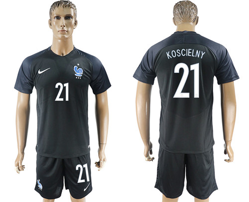 2017 18 France 21 KOSCIELNY Third Away Soccer Jersey