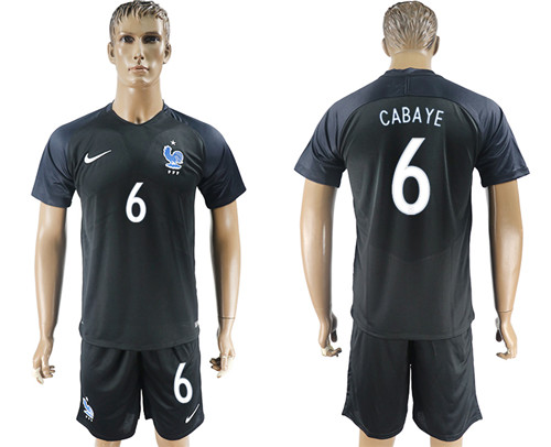 2017 18 France 6 CABAYE Third Away Soccer Jersey