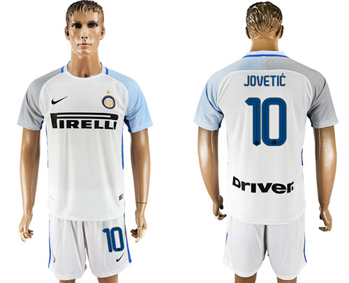 2017 18 Inter Milan 10 JOVETIC Away Soccer Jersey