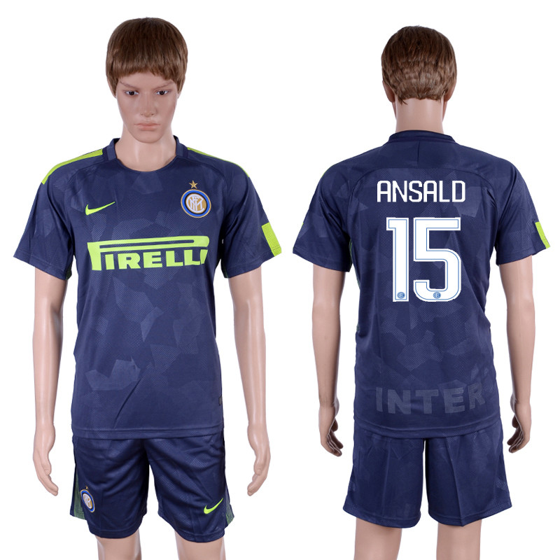 2017 18 Inter Milan 15 ANSALD Third Away Soccer Jersey