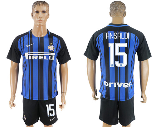 2017 18 Inter Milan 15 ANSALDI Home Soccer Jersey