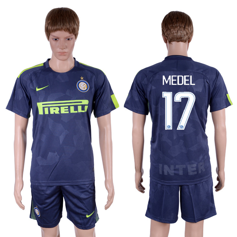 2017 18 Inter Milan 17 MEDEL Third Away Soccer Jersey