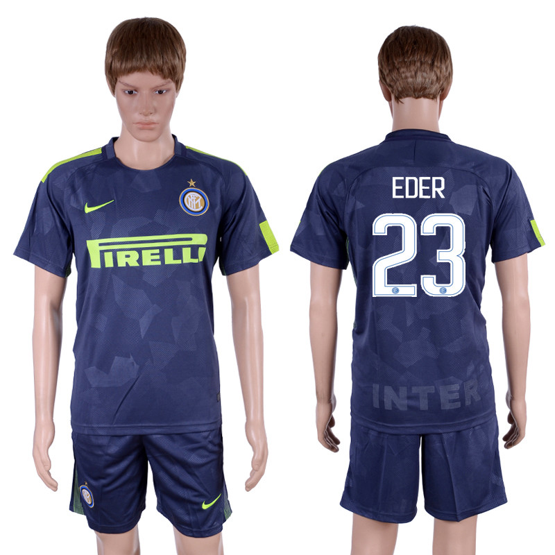 2017 18 Inter Milan 23 EDER Third Away Soccer Jersey