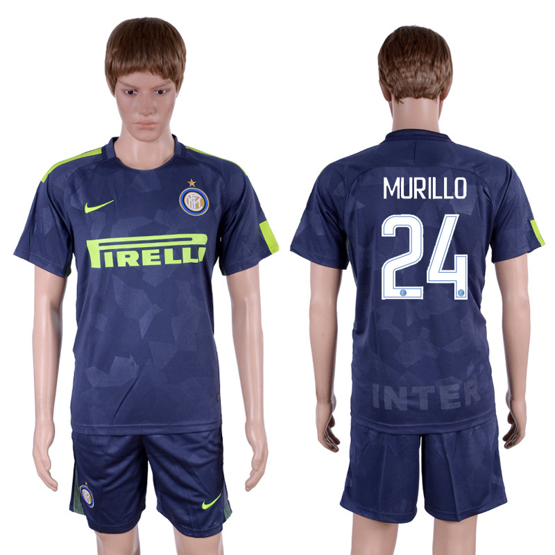 2017 18 Inter Milan 24 MURILLO Third Away Soccer Jersey