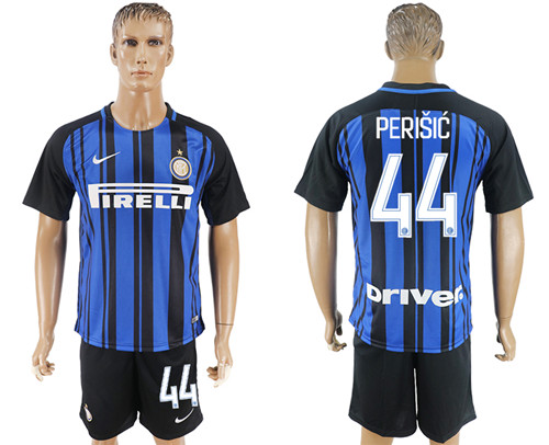 2017 18 Inter Milan 44 PERISIC Home Soccer Jersey