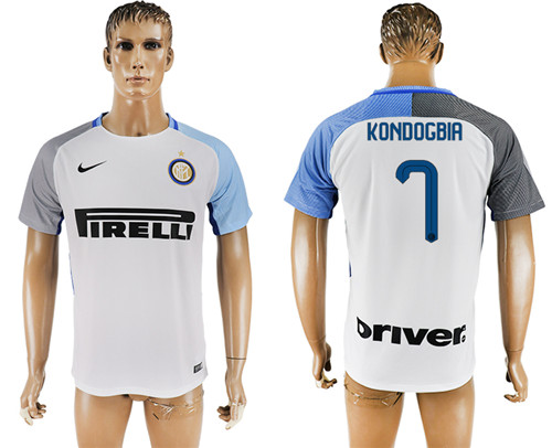 2017 18 Inter Milan 7 KONDOGBIA Away Thailand Soccer Jersey