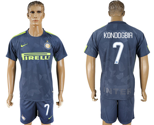 2017 18 Inter Milan 7 KONDOGBIA Third Away Soccer Jersey