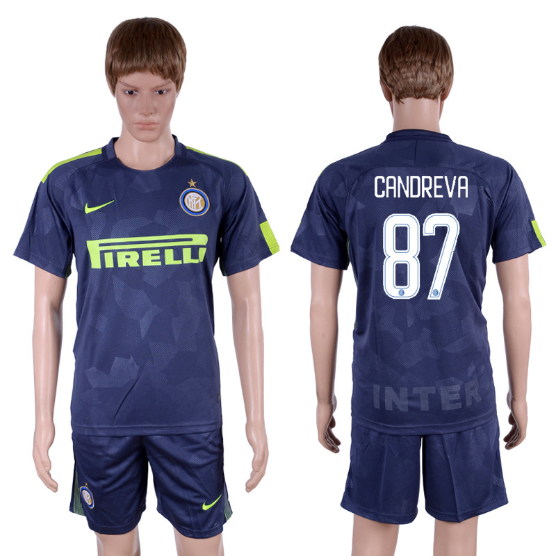 2017 18 Inter Milan 87 CANDREVA Third Away Soccer Jersey