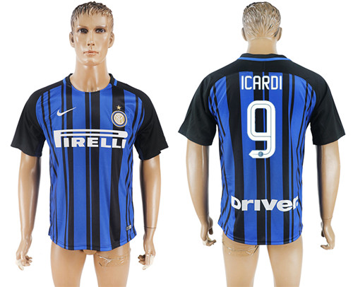 2017 18 Inter Milan 9 ICARDI Home Thailand Soccer Jersey