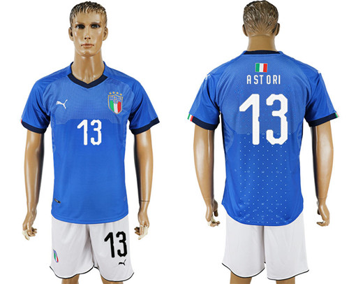 2017 18 Italy 13 ASTORI Home Soccer Jersey