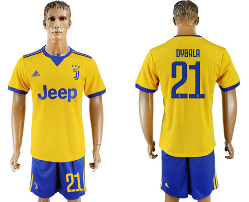 2017 18 Juventus 21 DYBALA Away Soccer Jersey