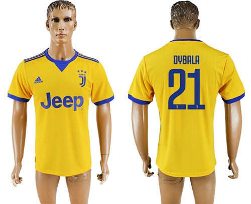 2017 18 Juventus 21 DYBALA Away Thailand Soccer Jersey