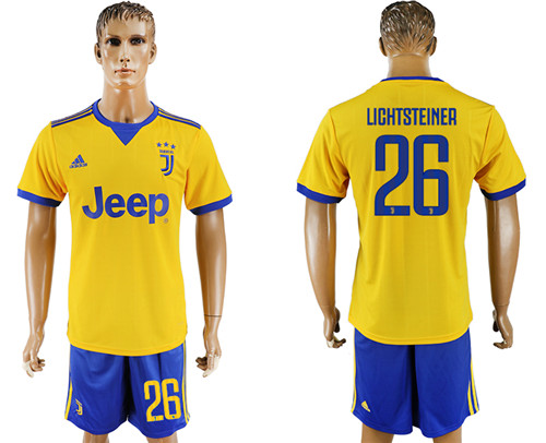 2017 18 Juventus 26 LIGHTSTEINER Away Soccer Jersey